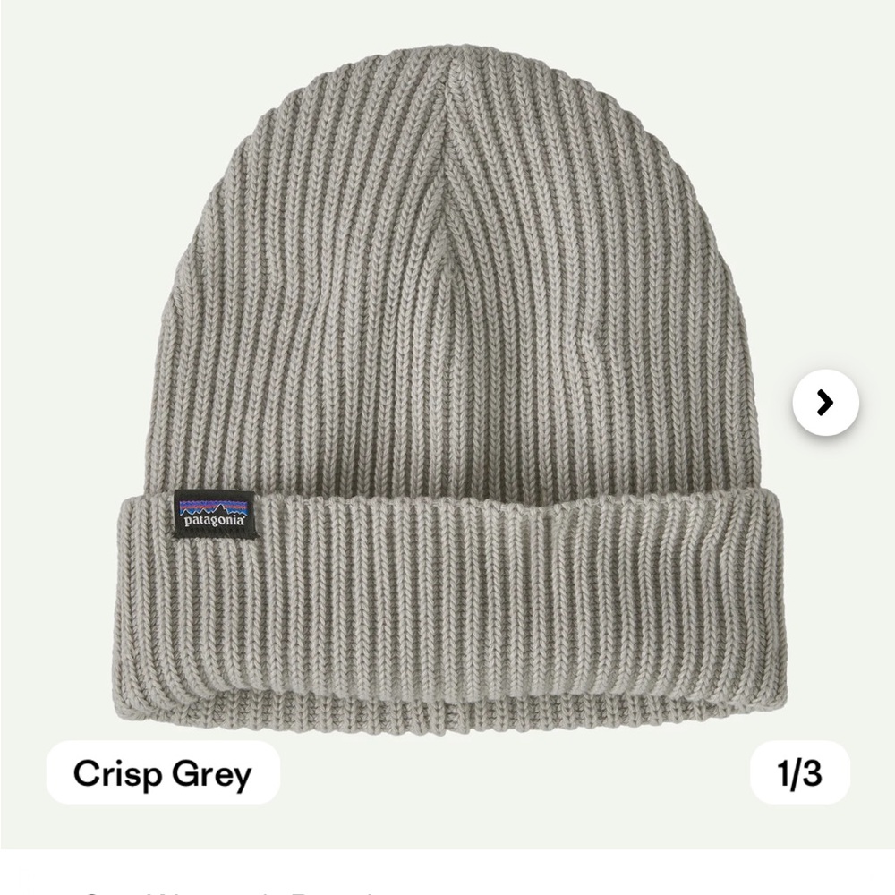 Patagonia Fisherman's Rolled Beanie - Crisp Grey